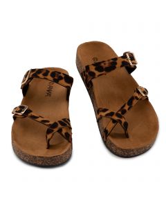 Glory-510 Sandals Leopard Suede