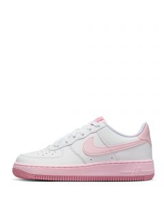 Nike Kids Air Force 1 Shoes White Pink Foam