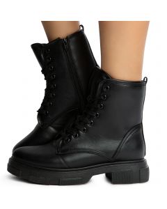 BAMBOO Cosmo 04 Lace Up Boots JPM COSMO 04XS BLKCRP Shiekh