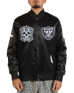 Las Vegas Raiders Dia De Muertos Jacket  Black