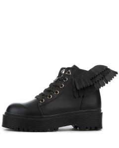 YRU Wings Slayr Angyl Black Boots BLACK