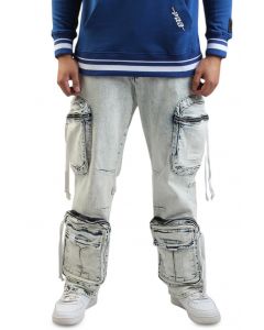 HUDSON BAGGY 3D POCKET JEAN 542-BLK - Shiekh
