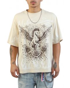 SMOKE RISE Ascended T-Shirt KT25257SK-ECRU - Shiekh