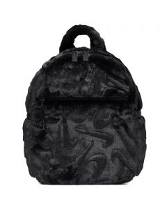 Faux Fur Mini Backpack (6L) Black