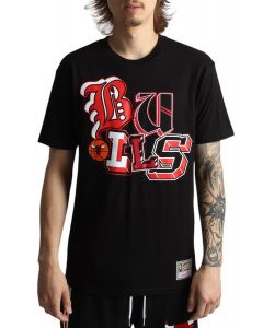 NBA Chicago Bulls Hyper Type T-Shirt  Black