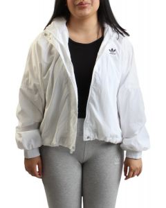 Adicolor Woven Nylon Outline Trefoil Windbreaker White