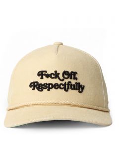 Respectfully Corduroy Snapback Sand