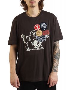 Patch Buddha T-Shirt  Dark Brown/Kalamata