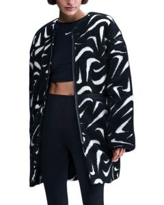 Loose High-Pile Jacket Black