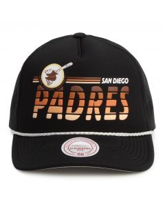 MLB  San Diego Padres Graded Trucker Adjustable Hat Black