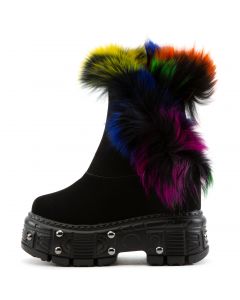 Planet-11 Platform Boots Black