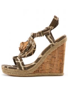 Parisian Wedge Sandal Brown