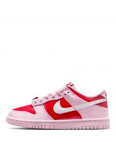 Grade-School Nike Dunk Low Pink Foam/Summit White-Lt Crimson