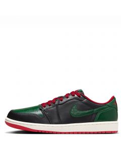 Air Jordan 1 Low OG Black/Gorge Green- Varsity Red-Sail