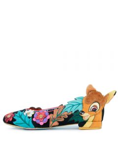 Disney's Bambi x Irregular Choice Sweet Little Prince Flats  BLACK MULTI