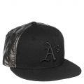 Black Oakland Athletics Fitted Cap