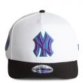 MLB New York Yankees 9FIFTY A-Frame Snapback   White/Grape
