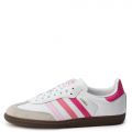 Grade-School Samba OG White/PInk