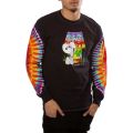 Acid Bath Long Sleeve Tie Dye Tee Black Tie Dye