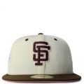 San Francisco Giants 59Fifty Fitted Hat  Chrome/Brown