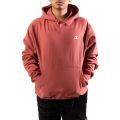 Reverse Weave Pullover Hoodie Sandalwood Red