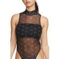 Nike Air Printed Mock-Neck Bodysuit Black