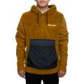 Faux Fur Pullover Hoodie Imperial Gold/Black