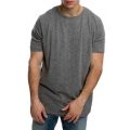 The Raw Lings Raw Edge Scoop Hem Tee Dark Grey
