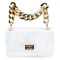 H&D Accessories, Inc Clear Cow Print Crossbody Bag