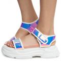 STAR-12 PLATFORM SANDALS WHITE