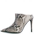 POINTY TOE HEELS  SNAKE/GREY