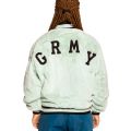 Grimey "Singgang Junction" Girl Fur Jacket Blue