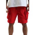 Utility Nylon Shorts Red
