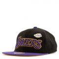 Los Angeles Lakers Pinned Snake Skin Snapback Hat Black