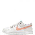 Grade-School DUNK LOW WHITE/CRIMSON BLISS-PLATINUM TINT