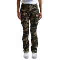 Camo Mid Rise Stacked Jeans Camo Green