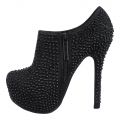 Women's Studded Ankle Bootie Lousia-11 Black