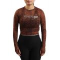 LEOPARD CRYSTAL LONG SLEEVE TOP Leopard