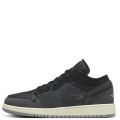 (GS) Air Jordan 1 Low SE Craft Black/Light Graphite/Sail/Cement Grey