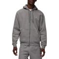 Brooklyn Fleece Full-zip Hoodie Carbon Heather/White
