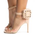 Evermore-35 Stud Mini Pouch Heel Nude Patpu
