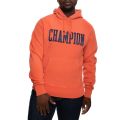 Vintage Wash Reverse Weave Pullover Hoodie Burnt Orange