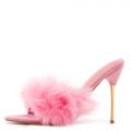 Fuji Fur High Heels Pink