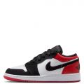 Grade-School Air Jordan 1 Low SE White/Black-Varsity Red