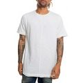The Raw Lings Raw Edge Scoop Hem Tee in Creme Creme