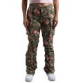Blossom Mid Rise Stacked Jean Camo