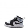 Toddler Jordan 1 Mid Black/Black-Aura-Squadron Blue