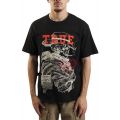 Skull Yellowstone Sashiko T-Shirt Black