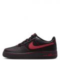 Grade-School Air Force 1 LV8 Black/University Red-Black-Black