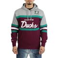 Anaheim Ducks Coach Hoodies Purple/Grey/Green
